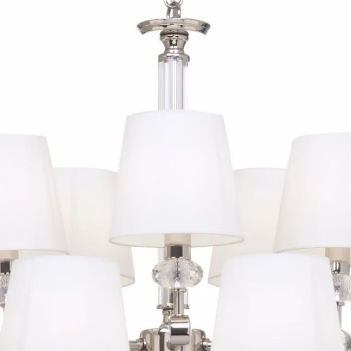 Подвесная люстра Maytoni Riverside MOD018PL-15CH Цвет арматуры хром Цвет плафонов белый от ImperiumLoft