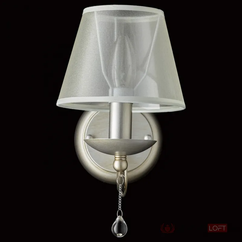 Бра MW-Light Глория 3 328020901 Цвет плафонов кремовый Цвет арматуры серебро от ImperiumLoft