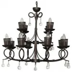 Подвесная люстра DeMarkt City Аида 16 323016512 Цвет плафонов коричневый от ImperiumLoft