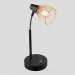 Настольная лампа декоративная Rivoli Insolito T1 CP Б0038134 Цвет арматуры черный Цвет плафонов медь