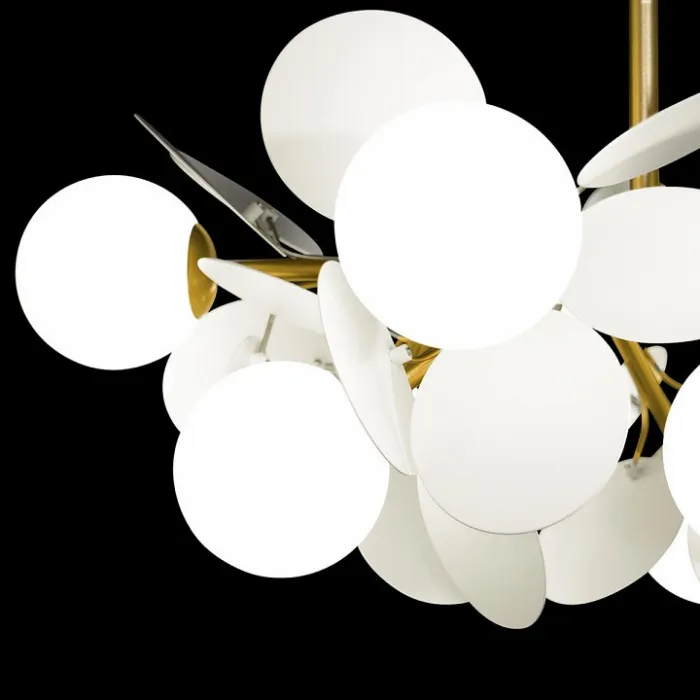 Подвесная люстра Loft it Matisse 10008/10 white Цвет арматуры золото Цвет плафонов белый от ImperiumLoft