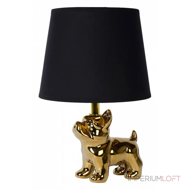 Настольная лампа декоративная Lucide Extravaganza Sir Winston 13533/81/10 Цвет плафонов черный Цвет арматуры золото Настольная лампа декоративная Lucide Extravaganza Sir Winston 13533/81/10 Цвет плафонов черный Цвет арматуры золото