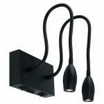 Бра Arte Lamp Scorcio A7003AP-2BC Цвет арматуры черный Цвет плафонов черный