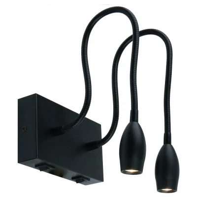 Бра Arte Lamp Scorcio A7003AP-2BC Цвет арматуры чёрный Цвет плафонов чёрный