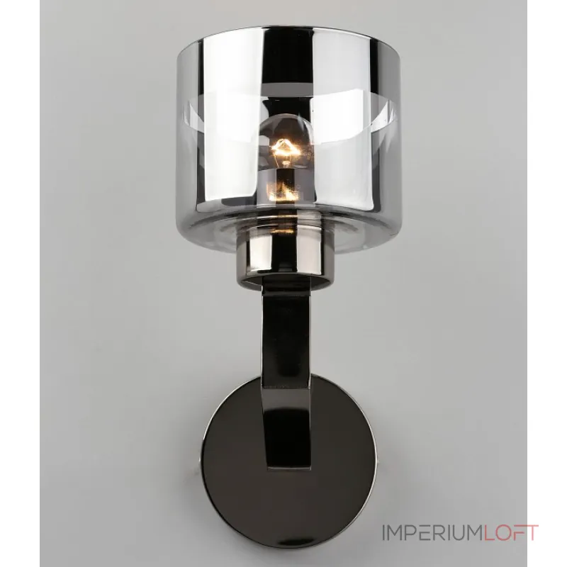 Бра Omnilux Lizzano OML-88901-01 Цвет арматуры хром Цвет плафонов серый