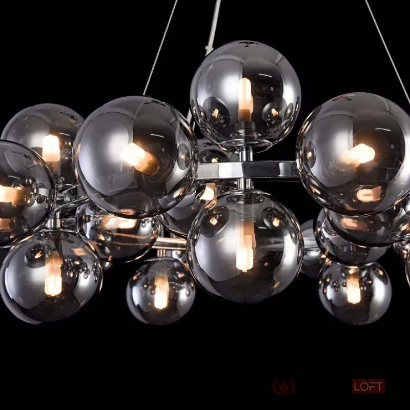 Подвесная люстра Maytoni Dallas MOD548PL-25CH Цвет арматуры хром Цвет плафонов серый от ImperiumLoft