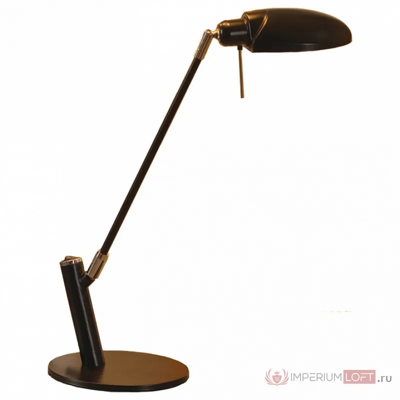 Настольная лампа офисная Lussole Roma LST-4314-01 Цвет арматуры черный Цвет плафонов черный от ImperiumLoft