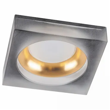 Встраиваемый светильник Feron 32635 Цвет арматуры золото Цвет плафонов хром