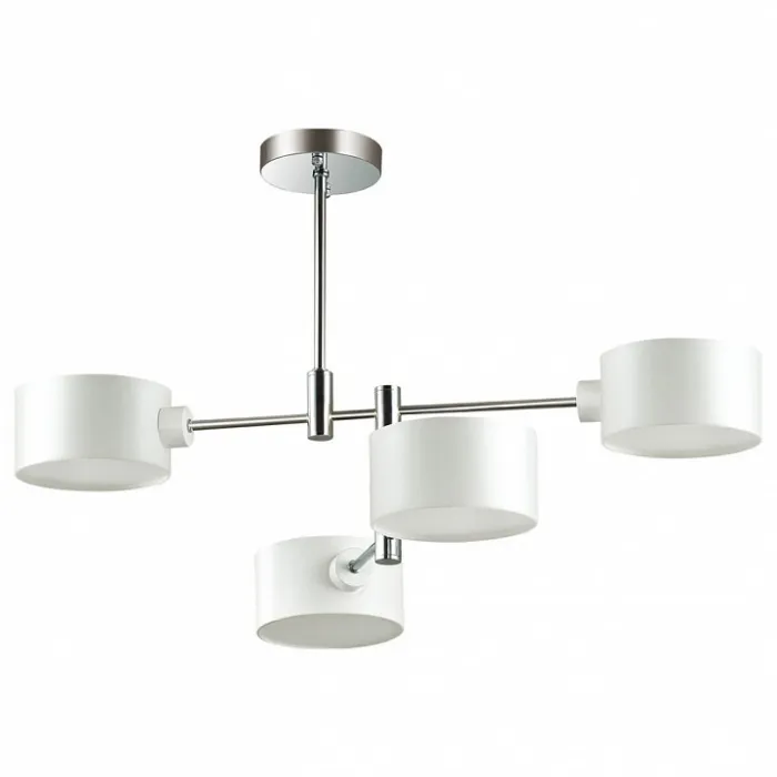 Люстра на штанге Lumion Ashley 3742/4C Цвет плафонов белый Цвет арматуры хром от ImperiumLoft
