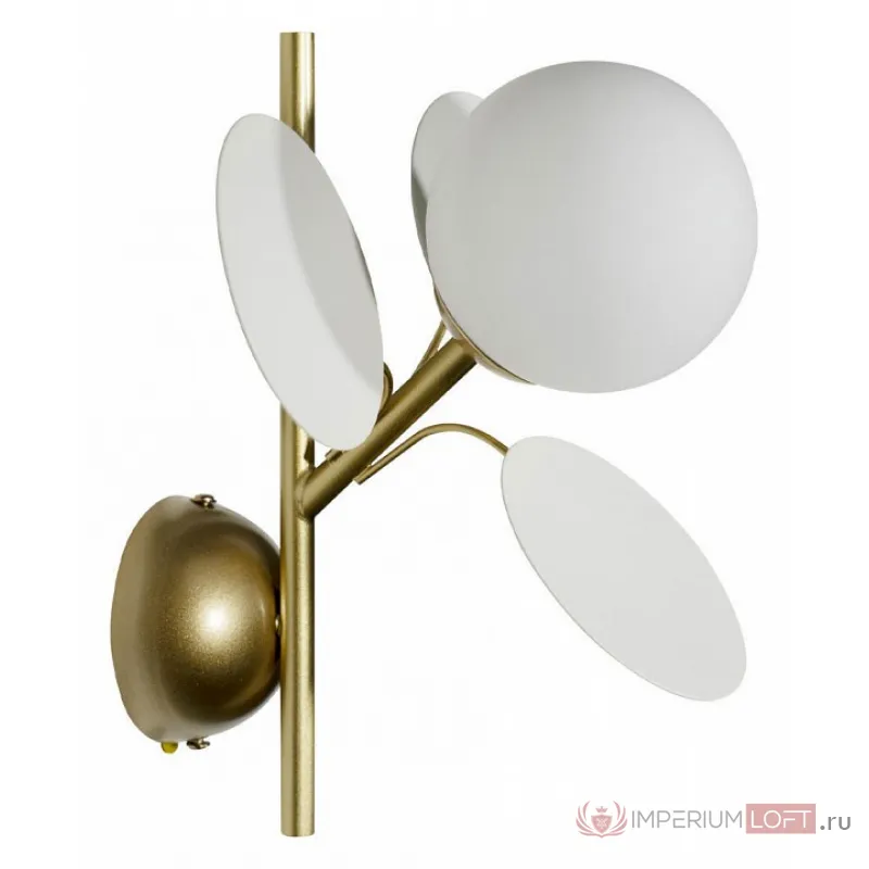 Бра Loft it Matisse 10008/1W white Цвет арматуры золото Цвет плафонов белый от ImperiumLoft