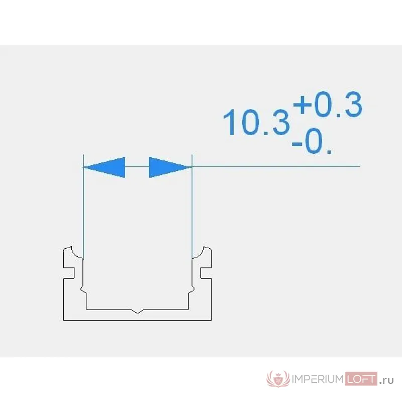Профиль накладной  Deko-Light AU-01-08 970001 Цвет арматуры серебро от ImperiumLoft