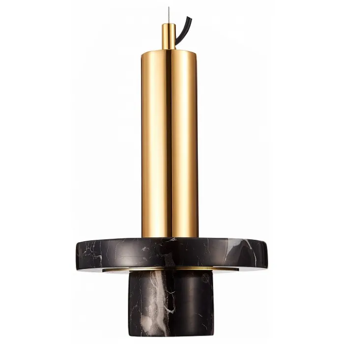 Подвесной светильник ST-Luce Pietra SL1210.403.01 Цвет арматуры золото Цвет плафонов черный от ImperiumLoft