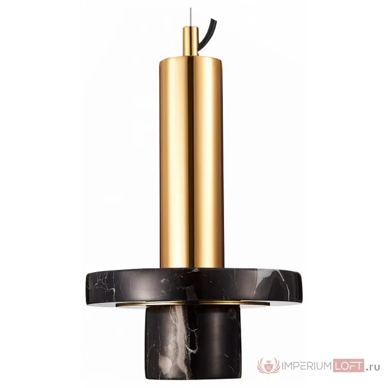 Подвесной светильник ST-Luce Pietra SL1210.403.01 Цвет арматуры золото Цвет плафонов черный от ImperiumLoft