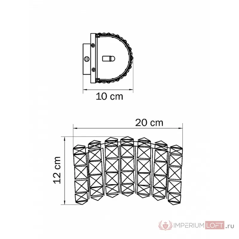 Накладной светильник Lightstar Onda 741624 Цвет арматуры хром Цвет плафонов прозрачный от ImperiumLoft