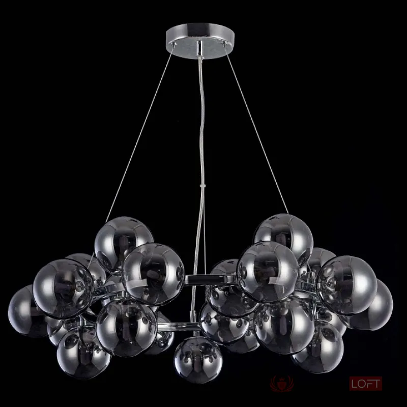 Подвесная люстра Maytoni Dallas MOD548PL-25CH Цвет арматуры хром Цвет плафонов серый от ImperiumLoft