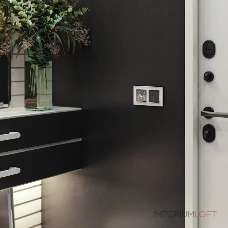 Выключатель сенсорый одноклавишный с подсветкой и функцией Wi-Fi, без рамки Werkel черный W4510608 от ImperiumLoft Выключатель сенсорый одноклавишный с подсветкой и функцией Wi-Fi, без рамки Werkel черный W4510608 от ImperiumLoft