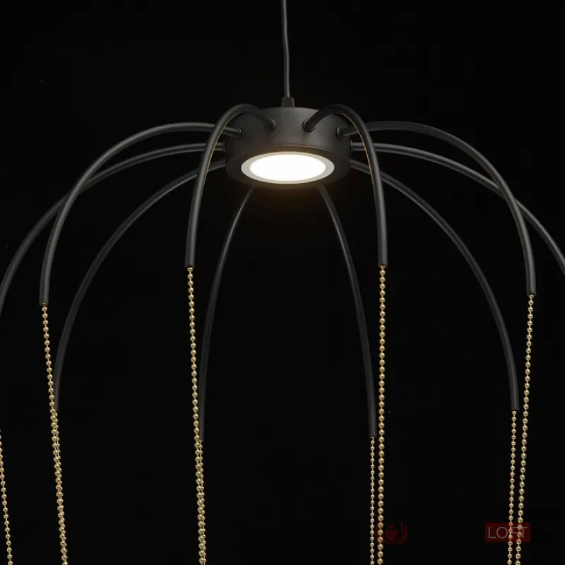 Подвесной светильник MW-Light Стелла 412010701 Цвет арматуры черный Цвет плафонов золото от ImperiumLoft