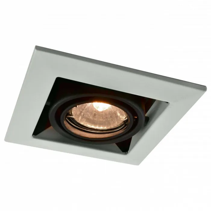 Встраиваемый светильник Arte Lamp Technika A5941PL-1WH Цвет арматуры белый Цвет плафонов черный от ImperiumLoft