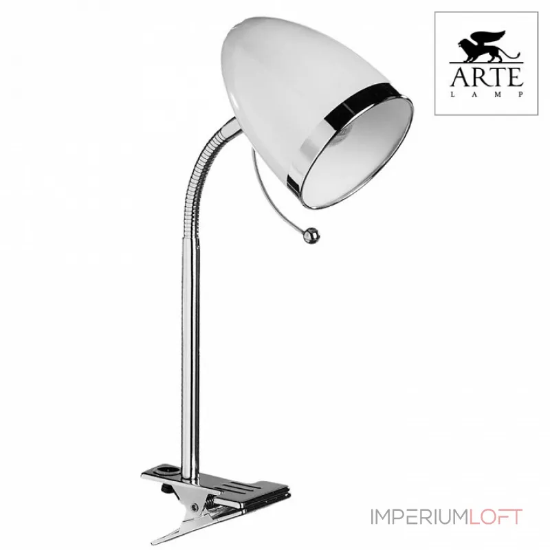 Настольная лампа офисная Arte Lamp Cosy A6155LT-1WH Цвет арматуры хром Цвет плафонов хром от ImperiumLoft Настольная лампа офисная Arte Lamp Cosy A6155LT-1WH Цвет арматуры хром Цвет плафонов хром от ImperiumLoft