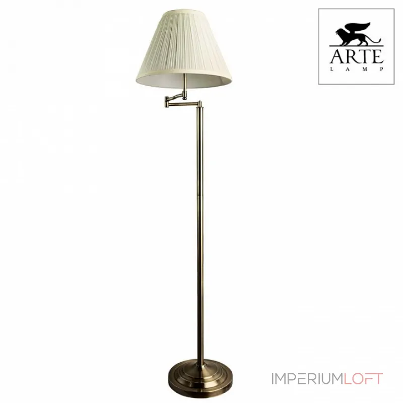 Торшер Arte Lamp California A2872PN-1AB Цвет арматуры бронза Цвет плафонов белый