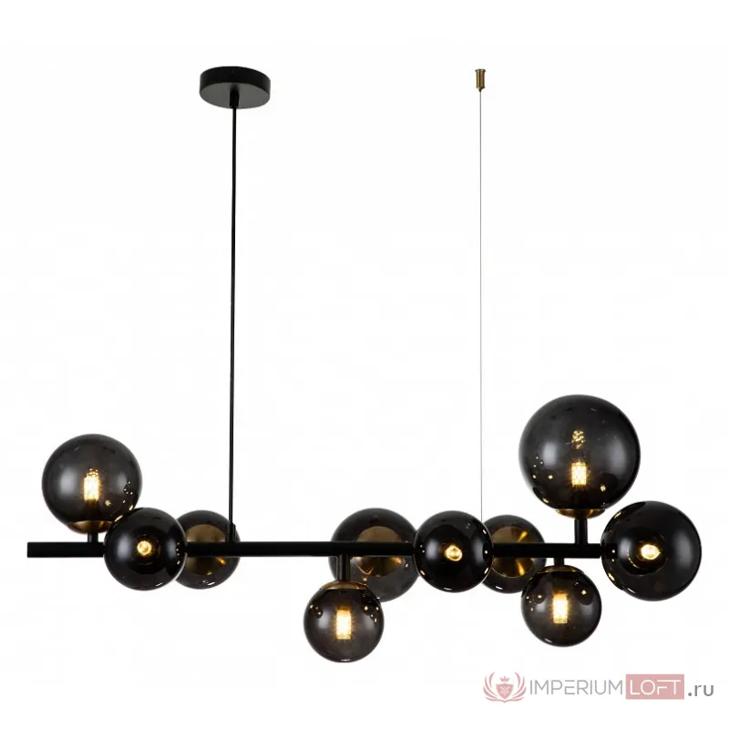 Подвесная люстра Indigo Molecola 11018/10P Black от ImperiumLoft