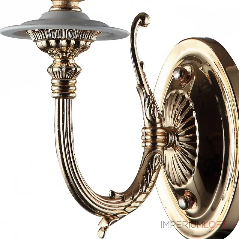 Бра Arte Lamp 5966 A5966AP-1WG Цвет арматуры золото Цвет плафонов белый