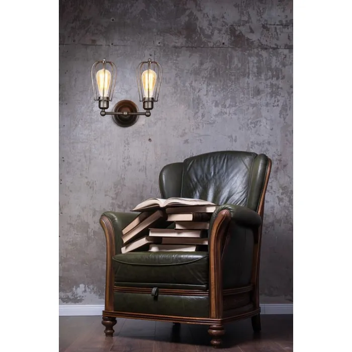 Бра Divinare Ofelia 2001/01 AP-2 Цвет арматуры серый Цвет плафонов черный от ImperiumLoft
