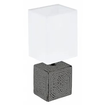 Настольная лампа декоративная Eglo Mataro 1 99333 Цвет плафонов белый Цвет арматуры черный