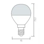 Лампа светодиодная Horoz Electric HL4380L E14 6Вт 6400K HRZ00000042 от ImperiumLoft
