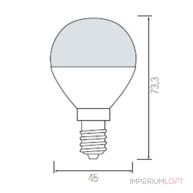 Лампа светодиодная Horoz Electric HL4380L E14 6Вт 6400K HRZ00000042