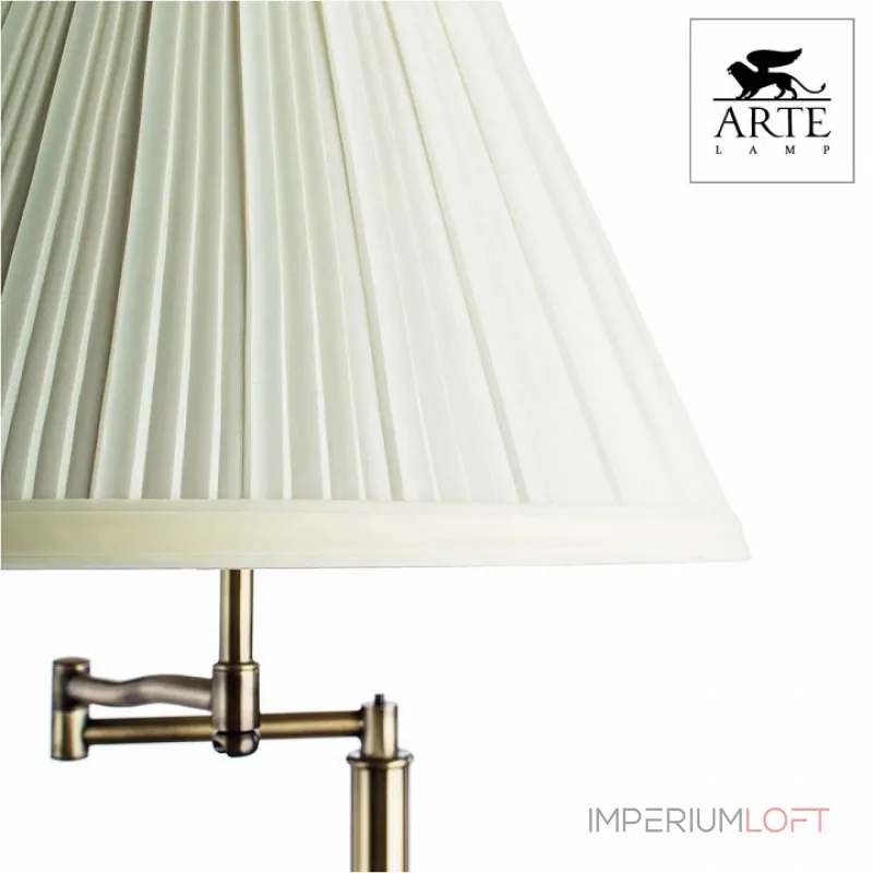 Торшер Arte Lamp California A2872PN-1AB Цвет арматуры бронза Цвет плафонов белый