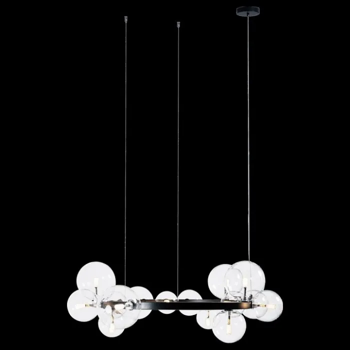 Подвесной светильник Loft it Molecule 10023/850 Цвет арматуры черный Цвет плафонов прозрачный от ImperiumLoft