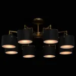 Люстра на штанге MW-Light Сайрус 721010408 Цвет арматуры бронза Цвет плафонов черный от ImperiumLoft