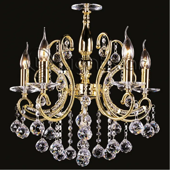 Подвесная люстра Osgona Elegante 708052 Цвет арматуры золото Цвет плафонов прозрачный от ImperiumLoft