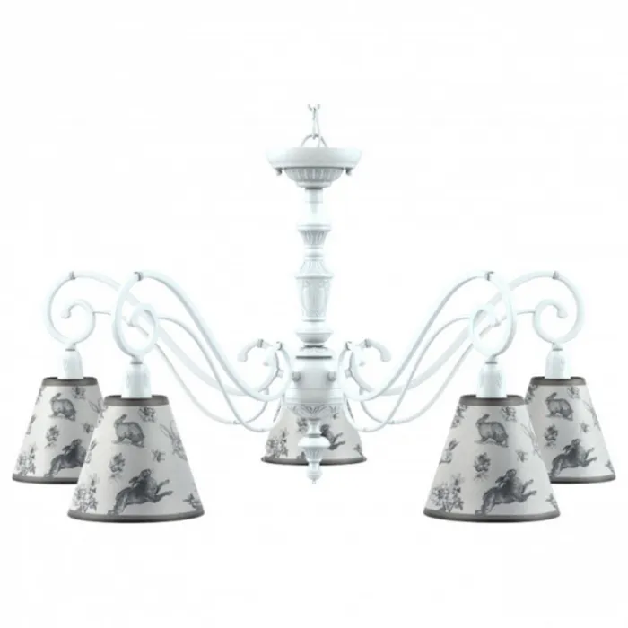 Подвесная люстра Lamp4You Classic 5 E3-05-WM-LMP-O-8 Цвет плафонов белый от ImperiumLoft