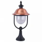 Наземный низкий светильник Arte Lamp Barcelona A1484FN-1BK Цвет арматуры медь Цвет плафонов прозрачный