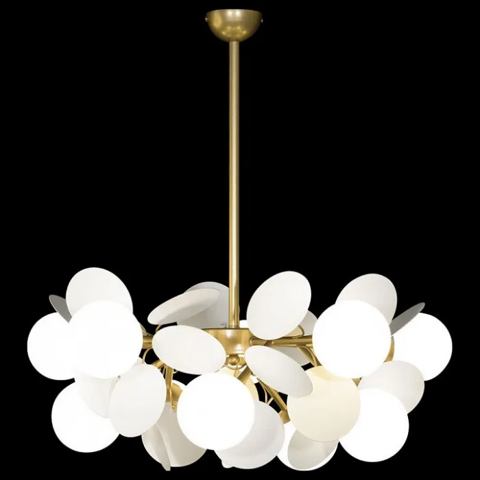 Подвесная люстра Loft it Matisse 10008/10 white Цвет арматуры золото Цвет плафонов белый от ImperiumLoft
