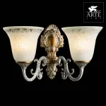 Бра Arte Lamp Delizia A1032AP-2WG Цвет арматуры золото Цвет плафонов белый