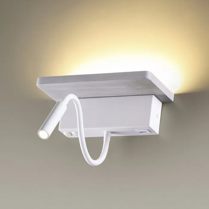 Бра Odeon Light Woody 3869/8WL Цвет плафонов белый Цвет арматуры белый от ImperiumLoft