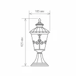 Наземный низкий светильник Elektrostandard Diadema Diadema S (GLYF-8046S) черное золото от ImperiumLoft
