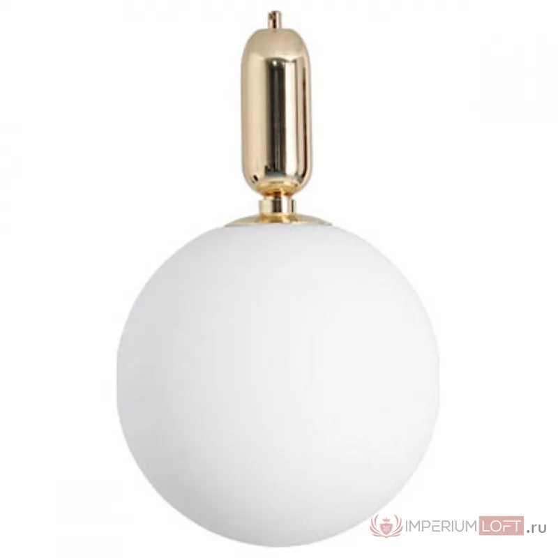 Подвесной светильник Arte Lamp Bolla-Sola A3035SP-1GO Цвет плафонов белый Цвет арматуры золото от ImperiumLoft