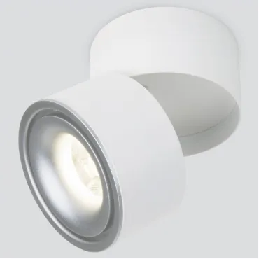 Накладной светильник Elektrostandard DLR031 15W 4200K a050525 Цвет арматуры белый Цвет плафонов серебро от ImperiumLoft