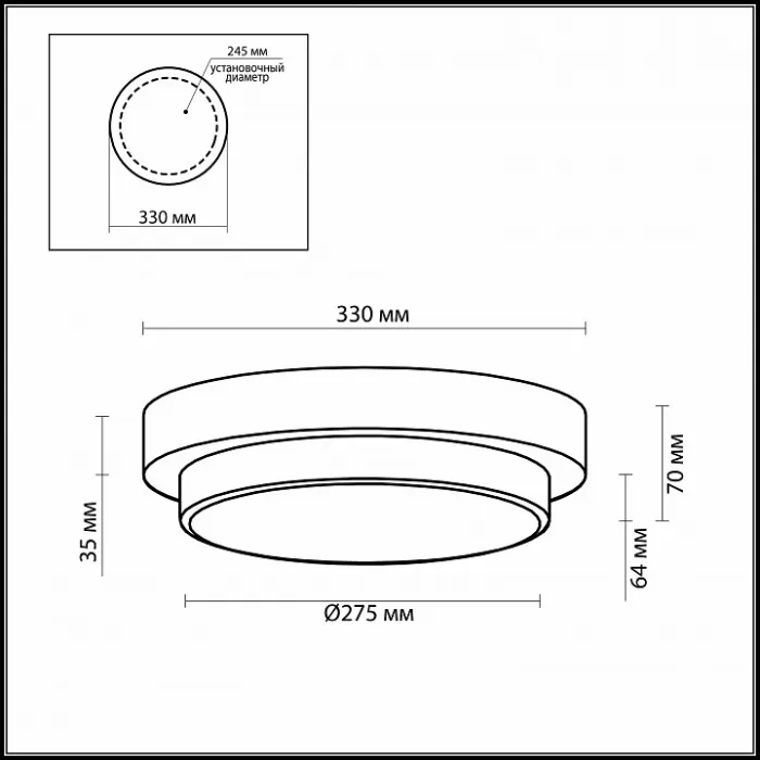 Накладной светильник Odeon Light Holger 2746/3C от ImperiumLoft