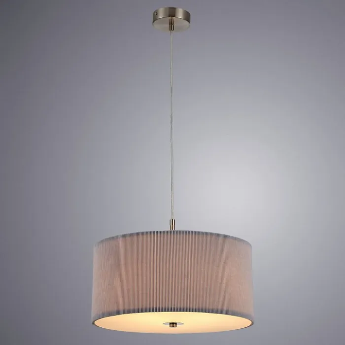 Подвесной светильник Arte Lamp Mallorca A1021SP-3SS Цвет плафонов серый Цвет арматуры никель от ImperiumLoft