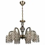 Подвесная люстра Omnilux Agenois OML-39607-06 Цвет арматуры бронза Цвет плафонов бронза от ImperiumLoft
