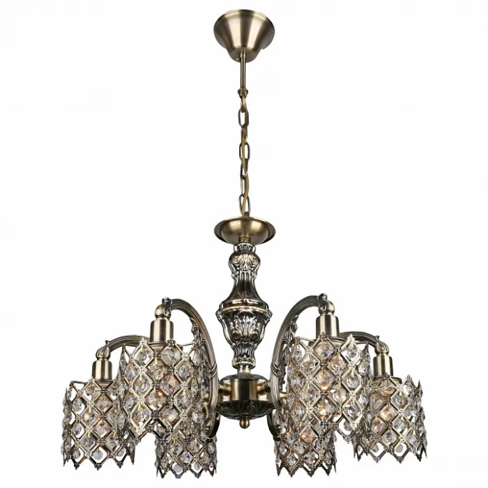 Подвесная люстра Omnilux Agenois OML-39607-06 Цвет арматуры бронза Цвет плафонов бронза от ImperiumLoft