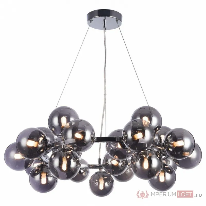 Подвесная люстра Maytoni Dallas MOD548PL-25CH Цвет арматуры хром Цвет плафонов серый от ImperiumLoft