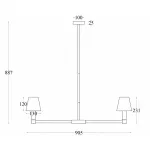 Люстра на штанге Maytoni Tet-a-tet MOD104PL-09B от ImperiumLoft