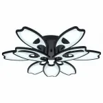 Накладной светильник Ambrella Original 4 FA581/6+3 BK черный 162W 700*640*120 (ПДУ РАДИО 2.4G) Цвет арматуры черный Цвет плафонов черный