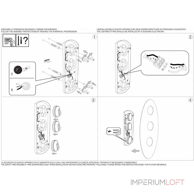 Накладной светильник Ideal Lux Logos LOGOS PL3 BIANCO